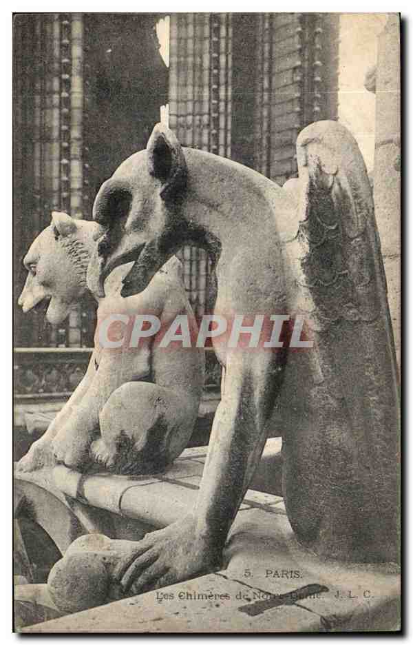 Paris - 4 - Notre Dame - Chimere - CPA 