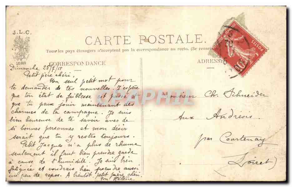 Paris - 4 - Notre Dame - Chimere - CPA  — Verso