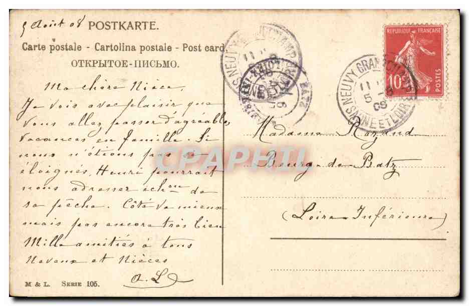 Fleurs - Flowers - Pretty Roses - CPA  — Verso