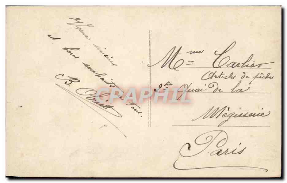 Fetes - Bonne Anne - Houx - holly - nuit - lune - moon - CPA  — Rückseite