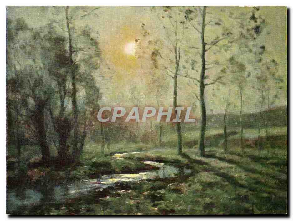 Arbres - Nightime scene - lune - moon CPA 