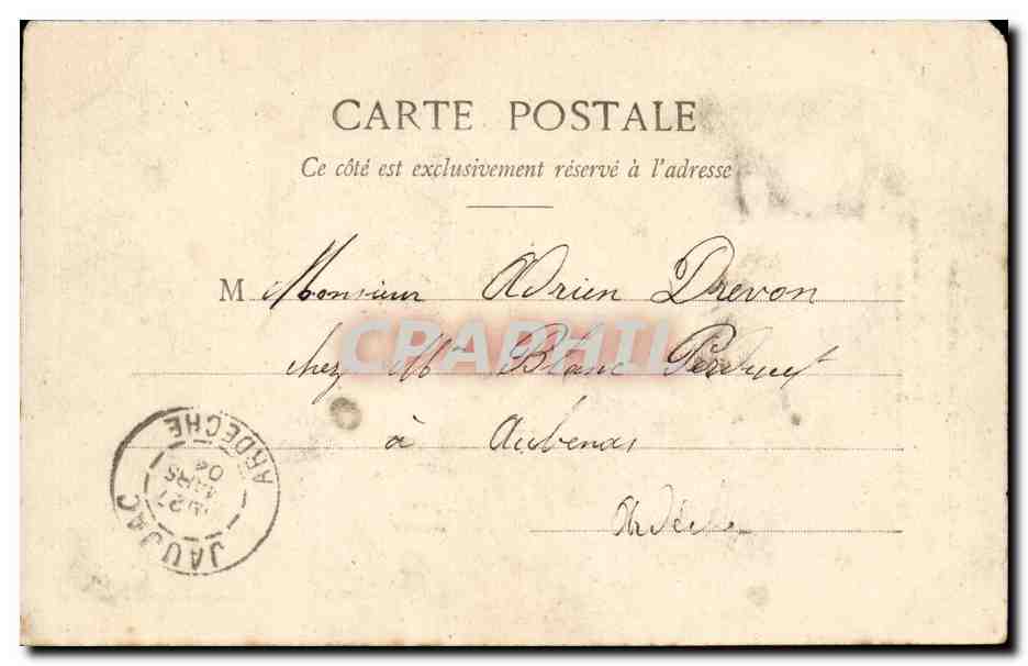 Fantaisie - Enfant et Chien - Bonnet de Grandmere - dog - CPA  — Rückseite