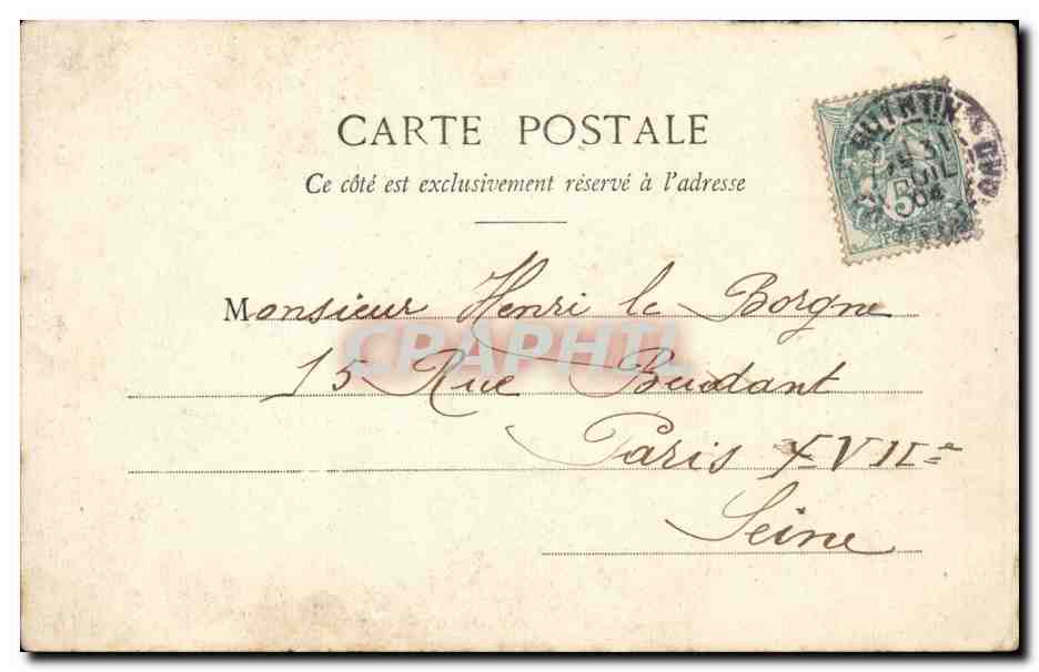 Litanien des jungen Mannes, der heiraten wird — Phototyp A. Bensinet & Cie, Nancy — Rückseite