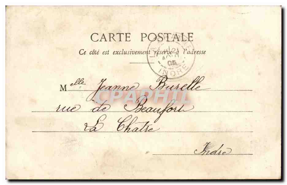 Enfants Fantaisie - Bonne Fete - Child with huge bouquet - muguet- CPA  — Rückseite