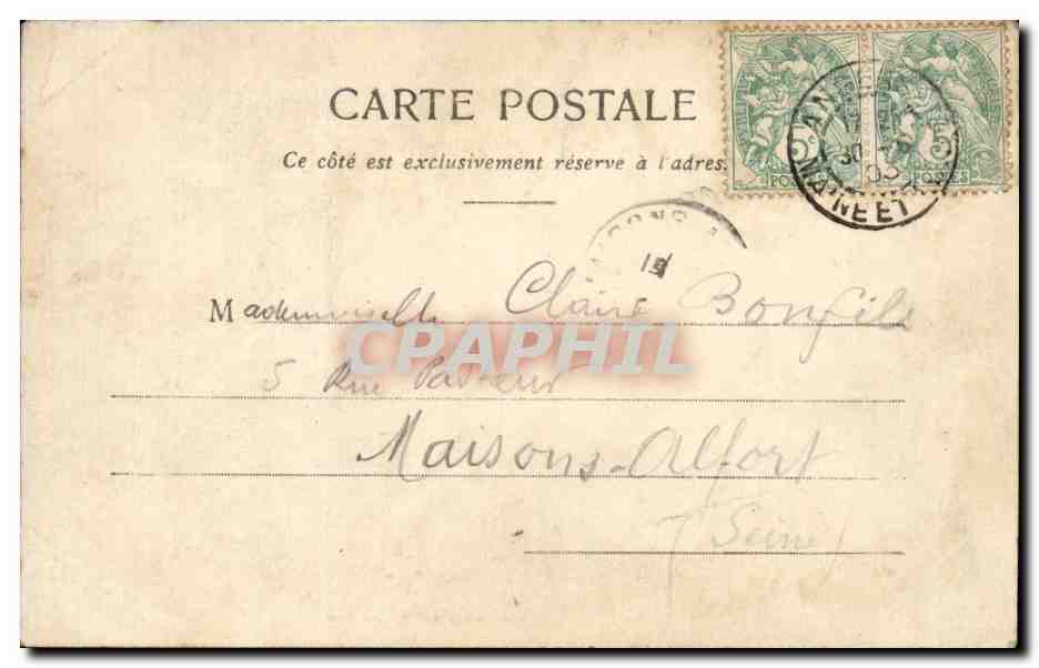 Enfants - Fantaisie - Le Supplice de Tantale - popee - child and doll - CPA  — Rückseite