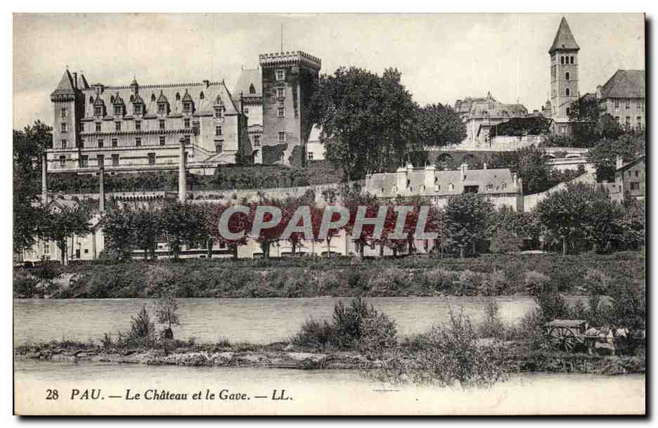 PAU — Le Château et le Gave — LL.