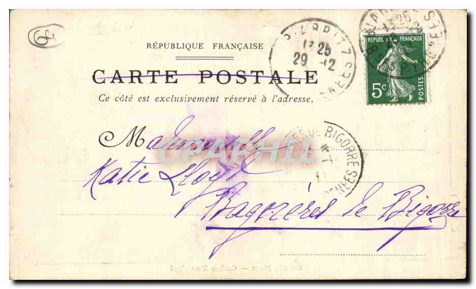 Biarritz - Illustration - Grande Plage - Casino Municipal - CPA  — Verso