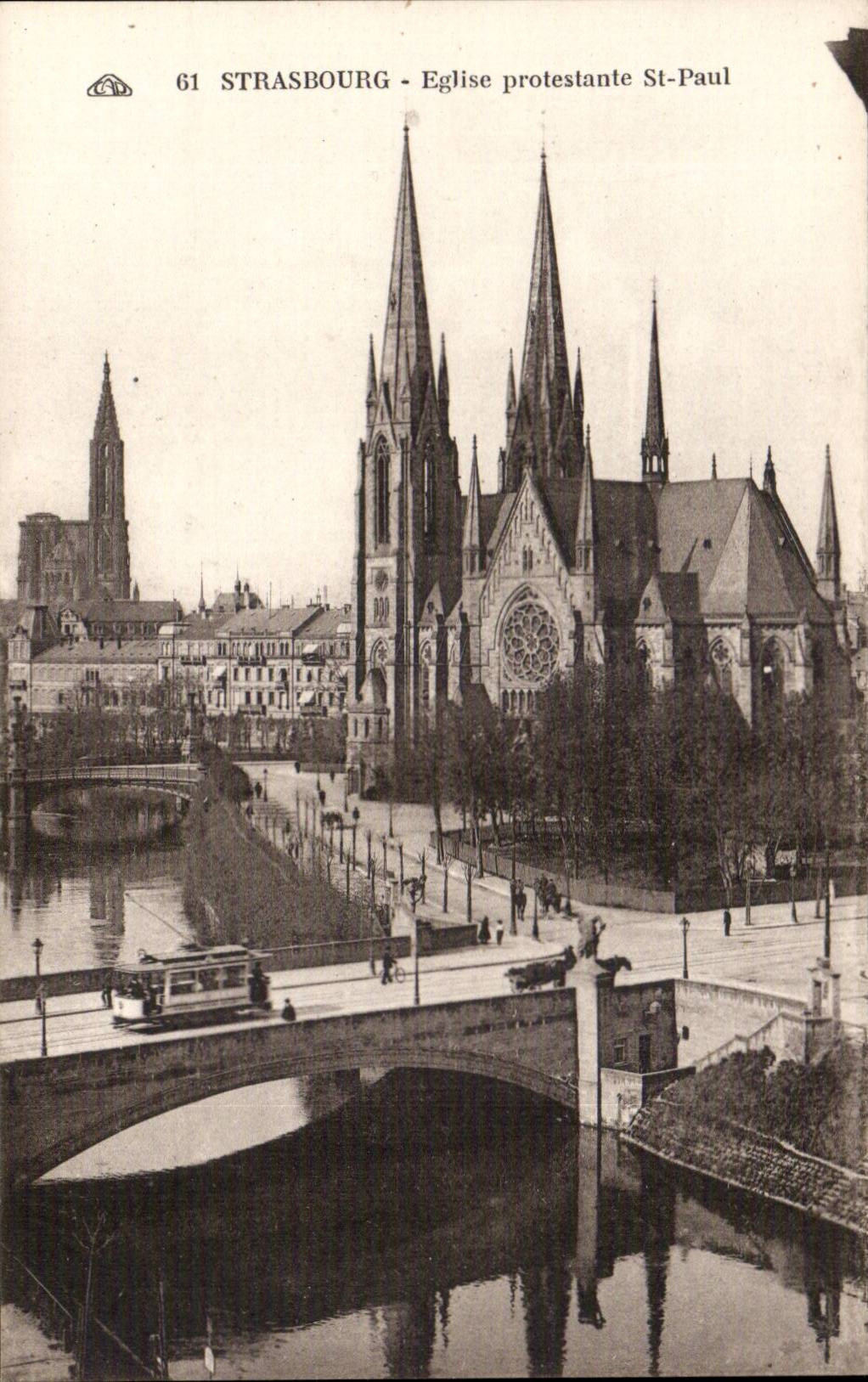 Strasbourg - Strassburg - Eglise Protestante St Paul - CPA 