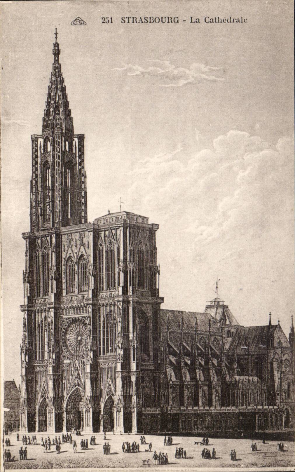 Strasbourg - Strassburg - La Cathedrale - CPA 