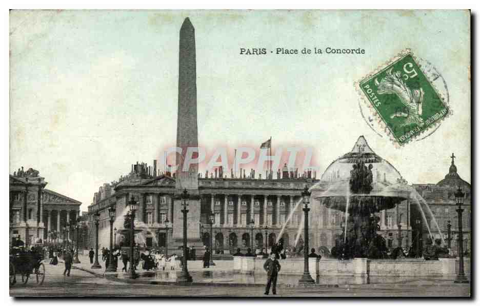 Paris CPA Place de la Concorde