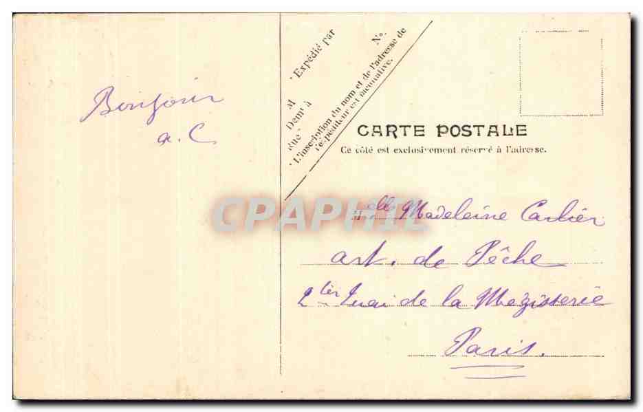 Paris CPA Eglise St Etienne du Mont — Rückseite