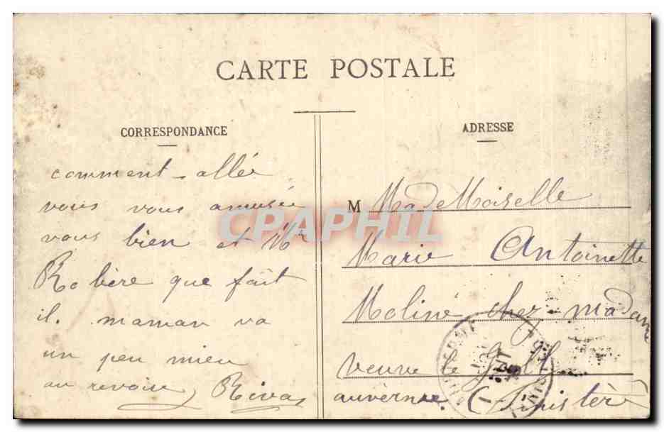 Paris CPA Avenue du Bois de Boulogne Le retour des Courses — Rückseite