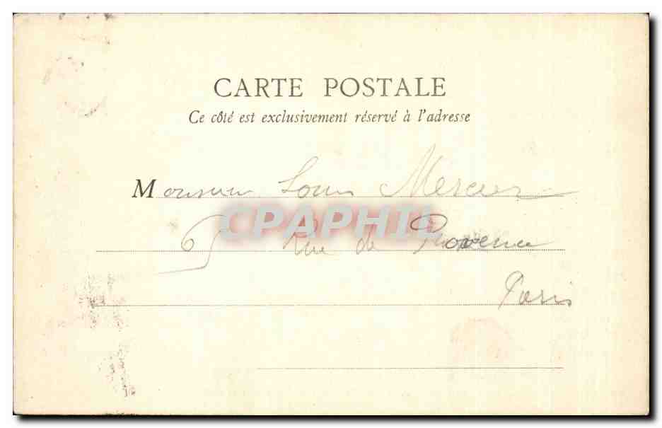 Paris CPA Arc de Triomphe du Carrousel — Rückseite
