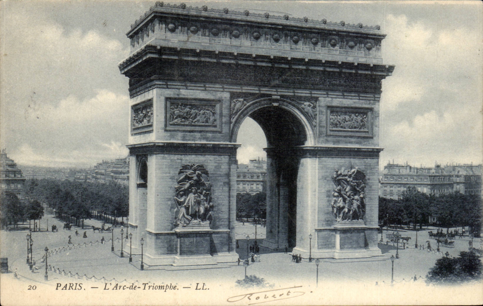 Paris CPA Arc de triomphe