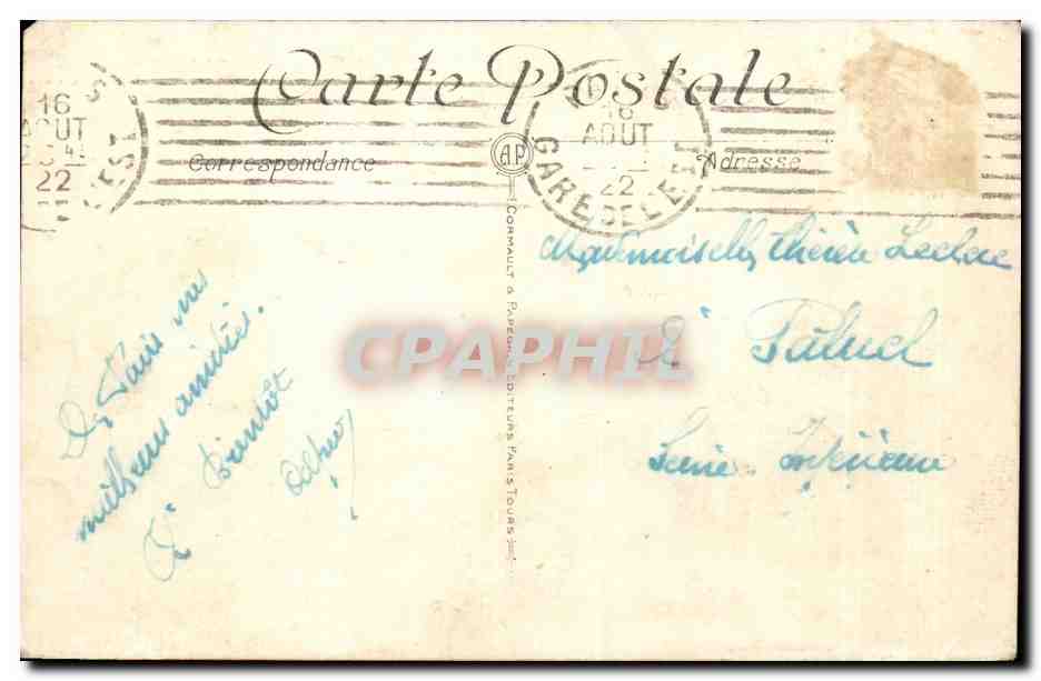 Paris CPA La Butte montmartre Sacre coeur et Rue Clignancourt  — Rückseite