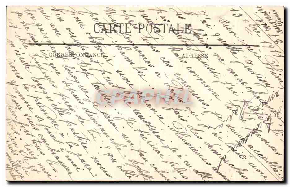 Paris CPA Boulevard Montmatre — Rückseite