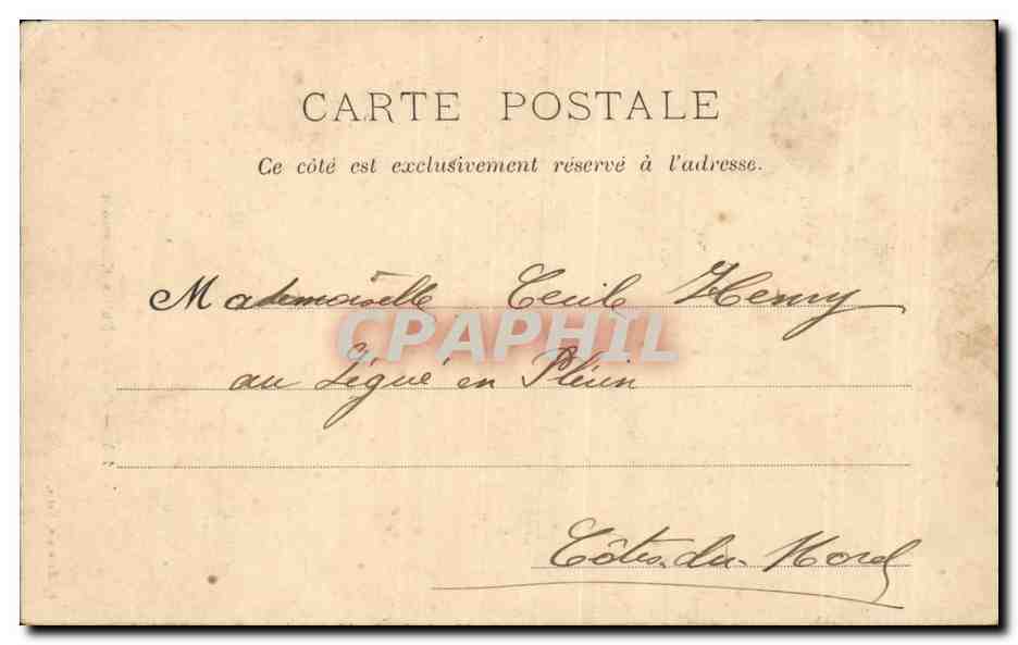 Paris CPA Buttes Chaumont — Rückseite