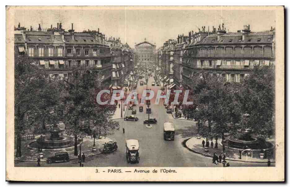 Paris CPA Avenue de l'opera