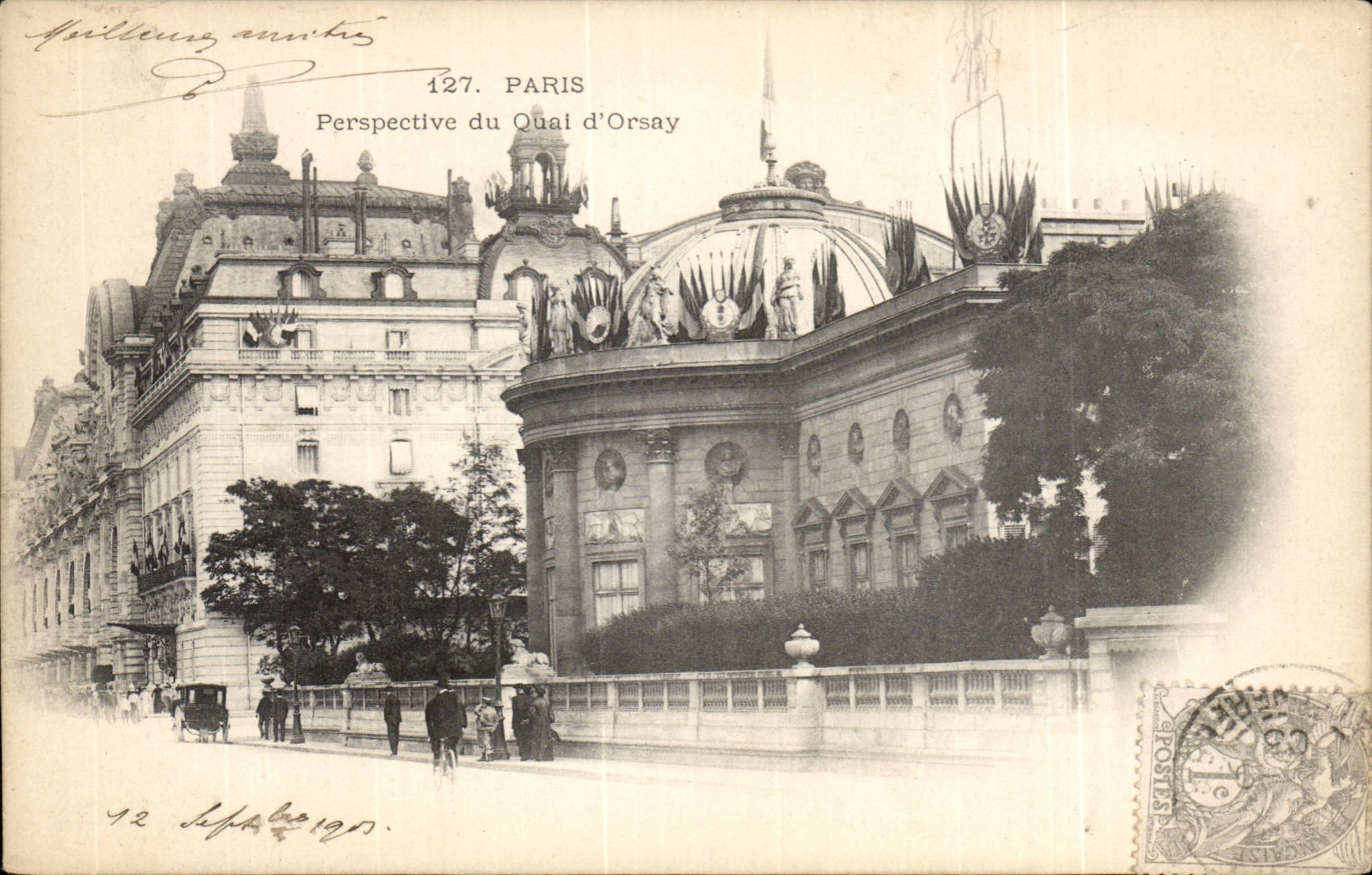 Paris CPA Perspective du quai d'Orsay