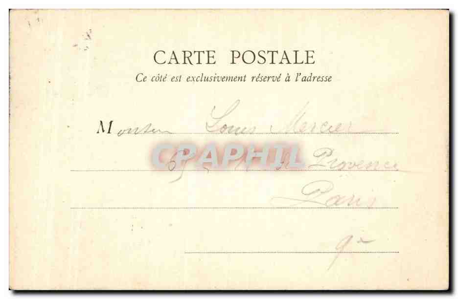 Paris CPA La Bastille — Rückseite