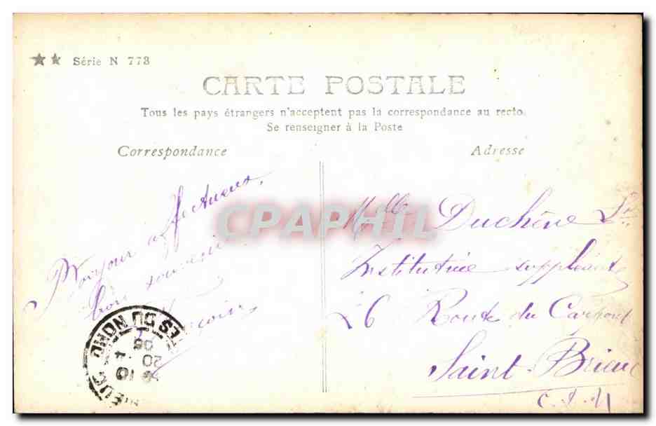Foi — Croix de bois — Nadar — Verso