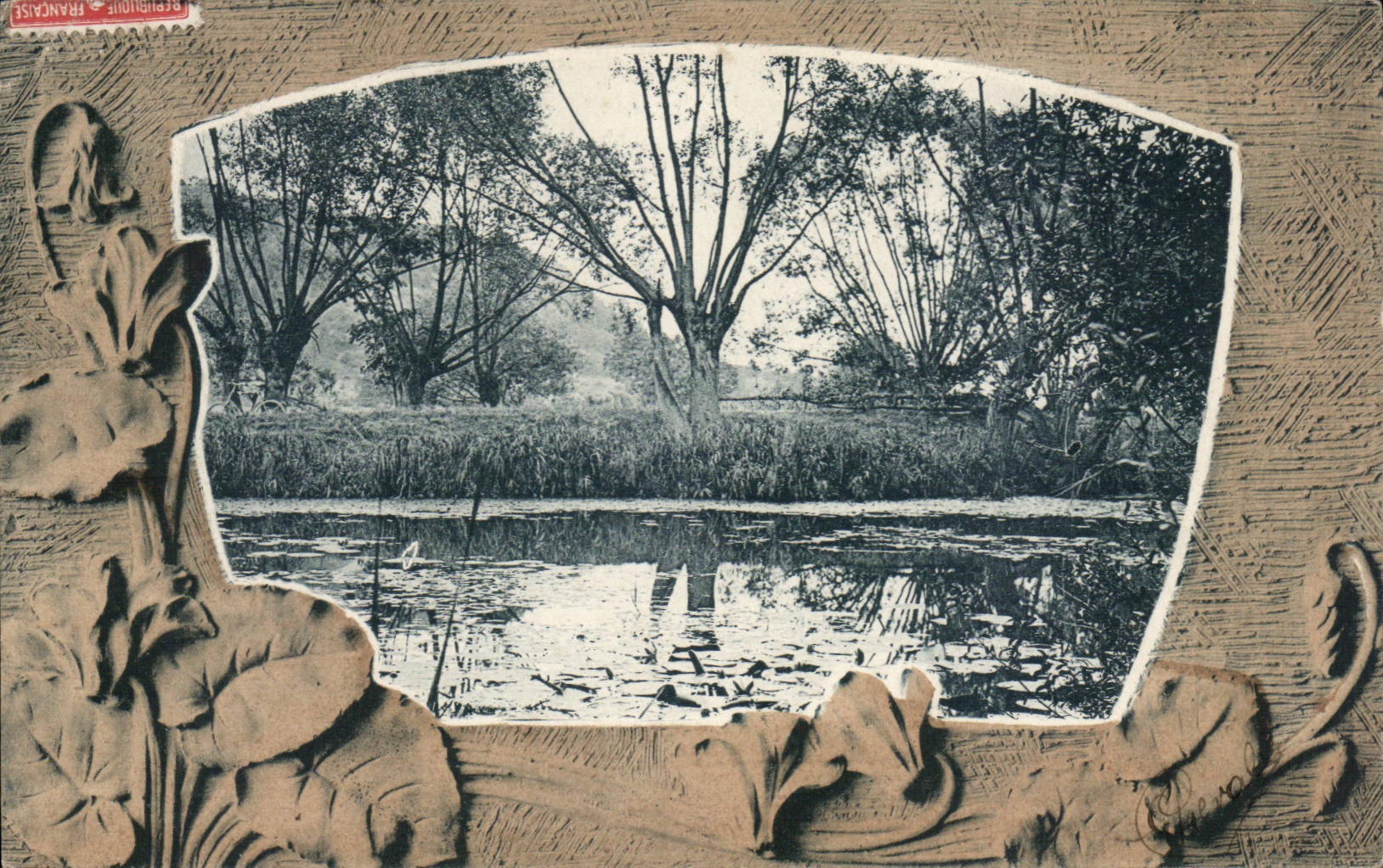 CPA Fantaisie Paysage de bocage