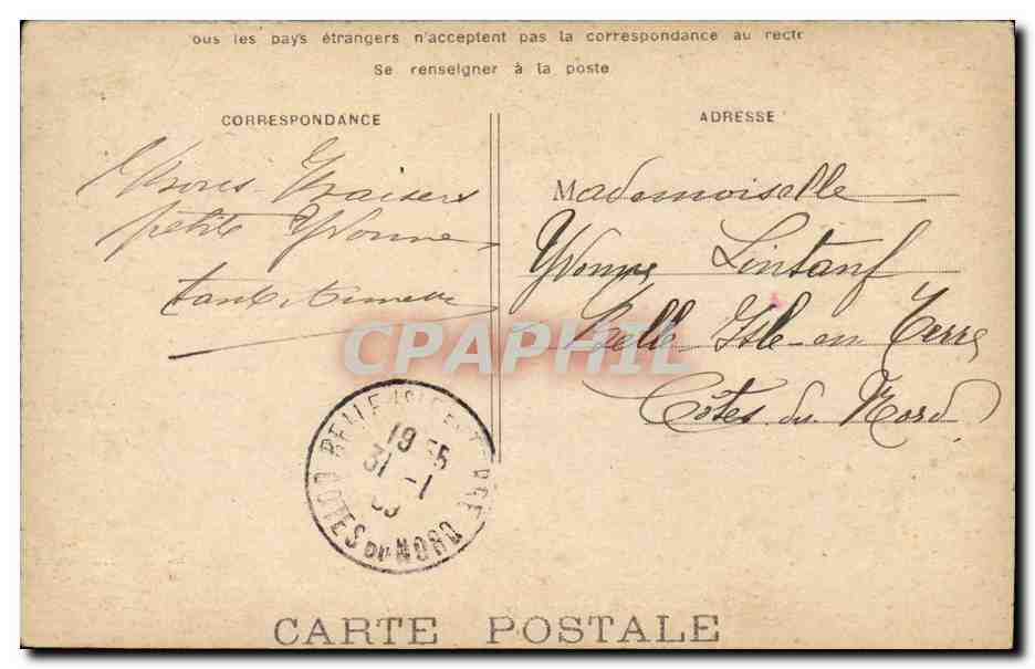 CPA Fantaisie Enfant — Verso
