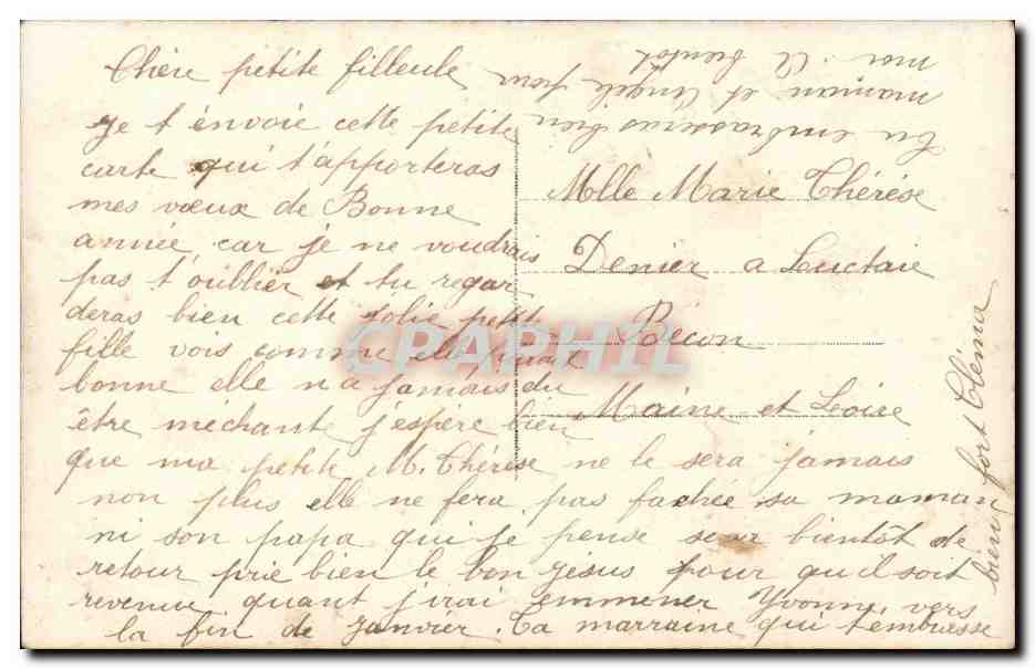 CPA Fantaisie Enfants  — Verso