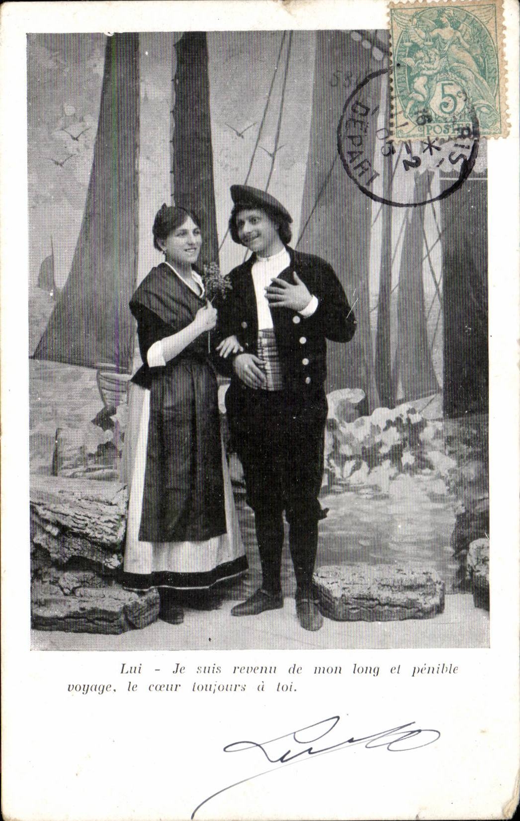 CPA Fantaisie Femme