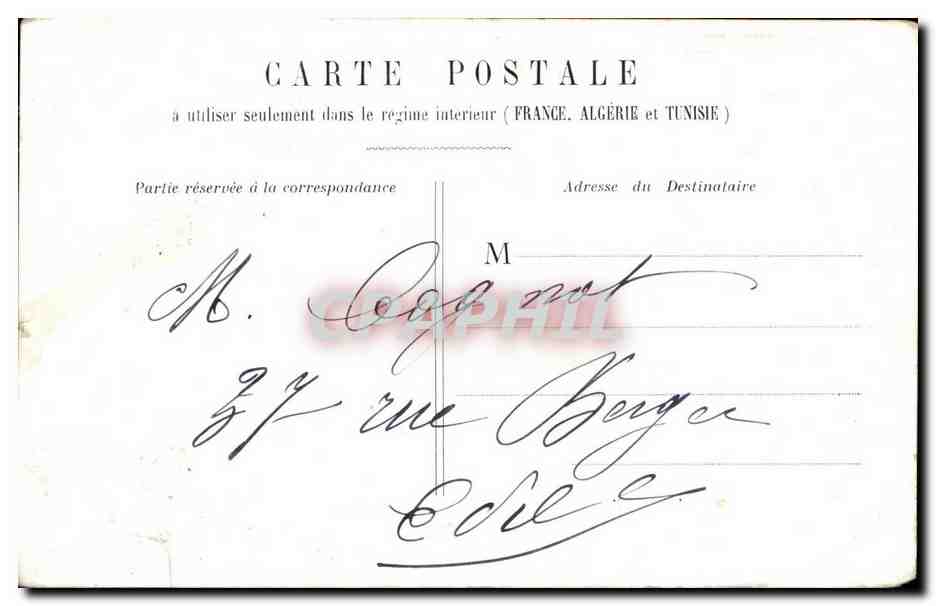 CPA Fantaisie Femme — Verso