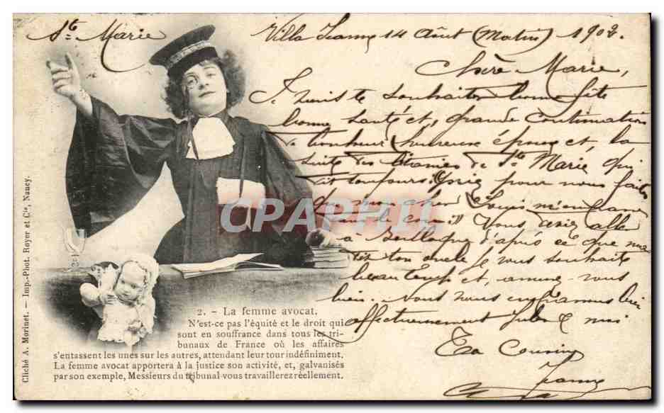 Femme avocat — Série 2 — Imp. Pirot, Boyer et Cie, Nasey
