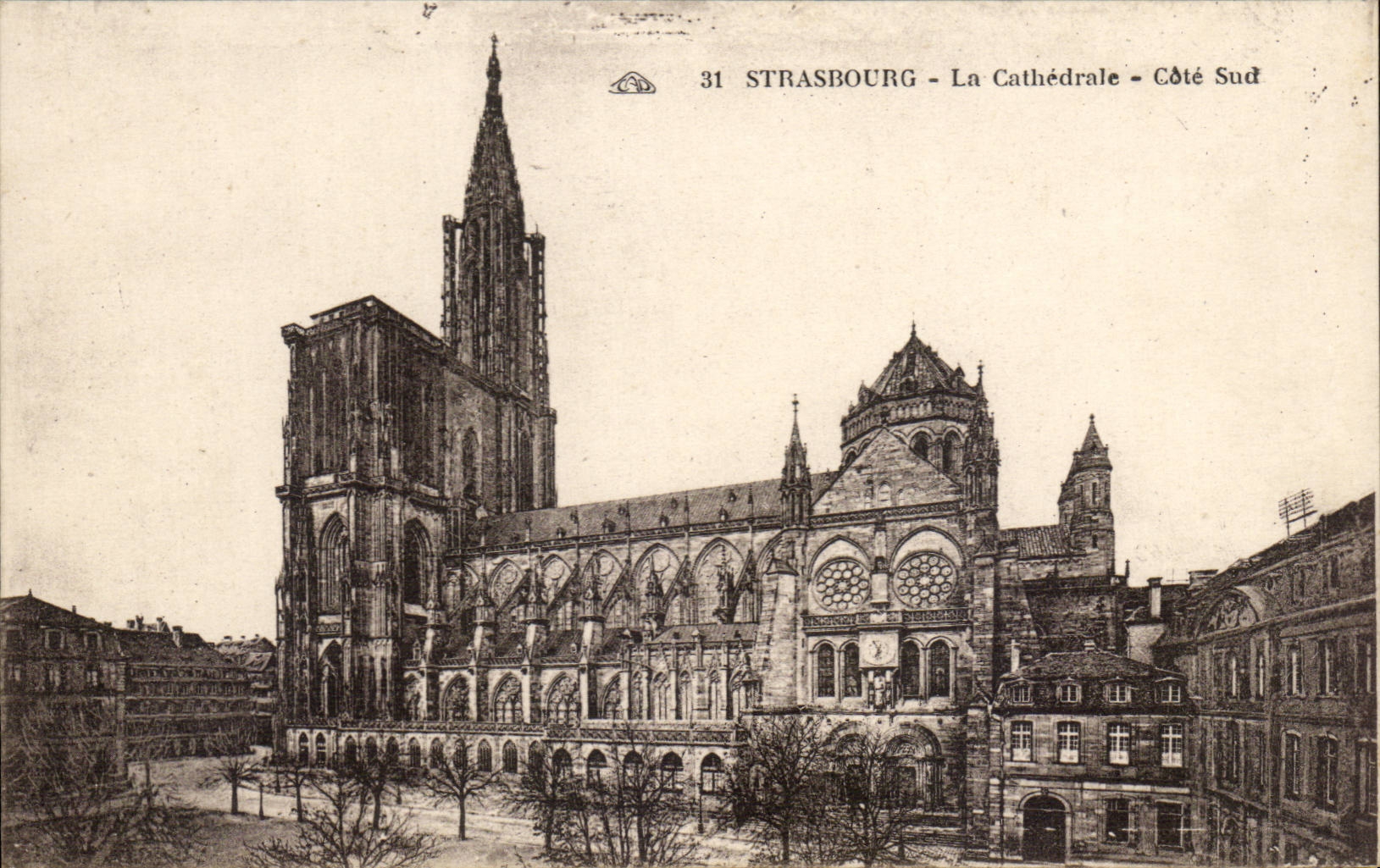 CPA Strasbourg La cathedrale Cote Sud