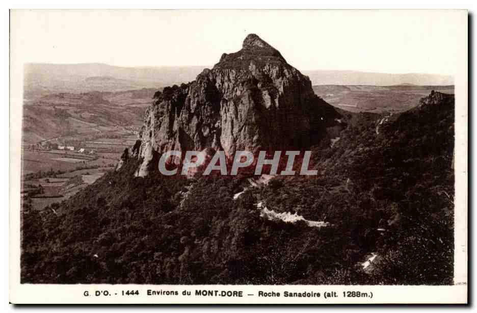 CPA Environs du Mont Dore Roche sanadoire
