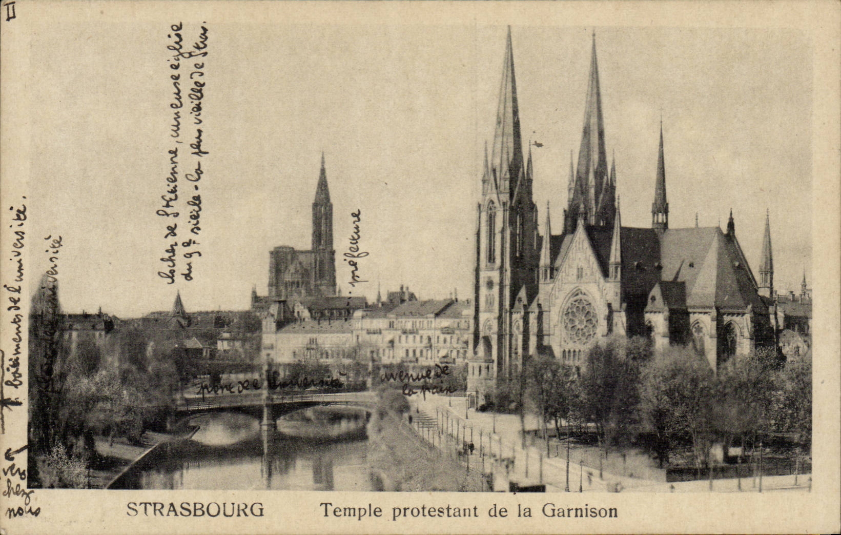 CPA Strasbourg TEmple protestant de la garnison