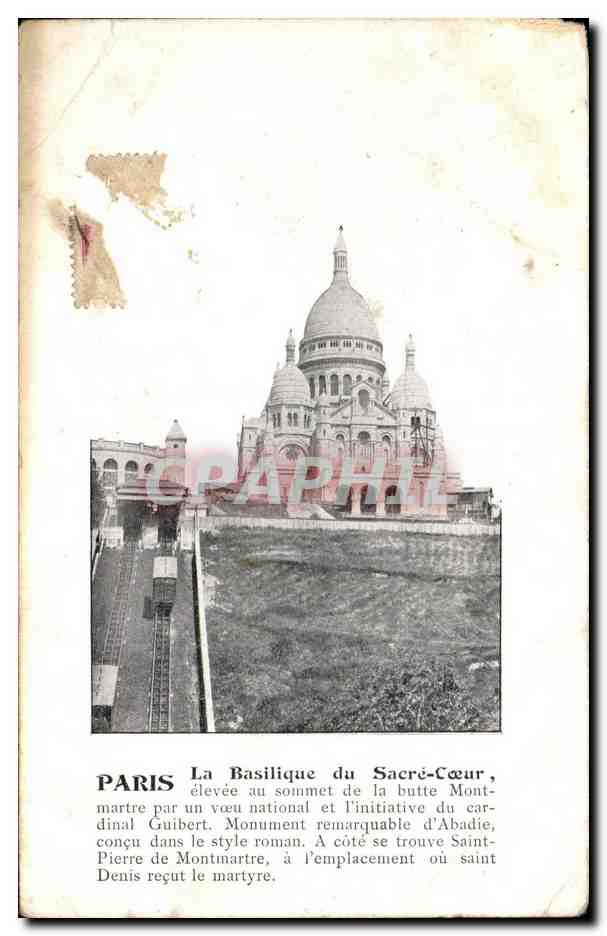 CPA Paris Basilique du Sacre Coeur
