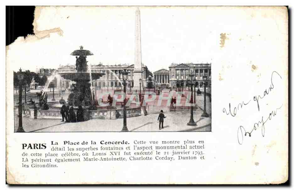 CPA Paris Place de la Concorde