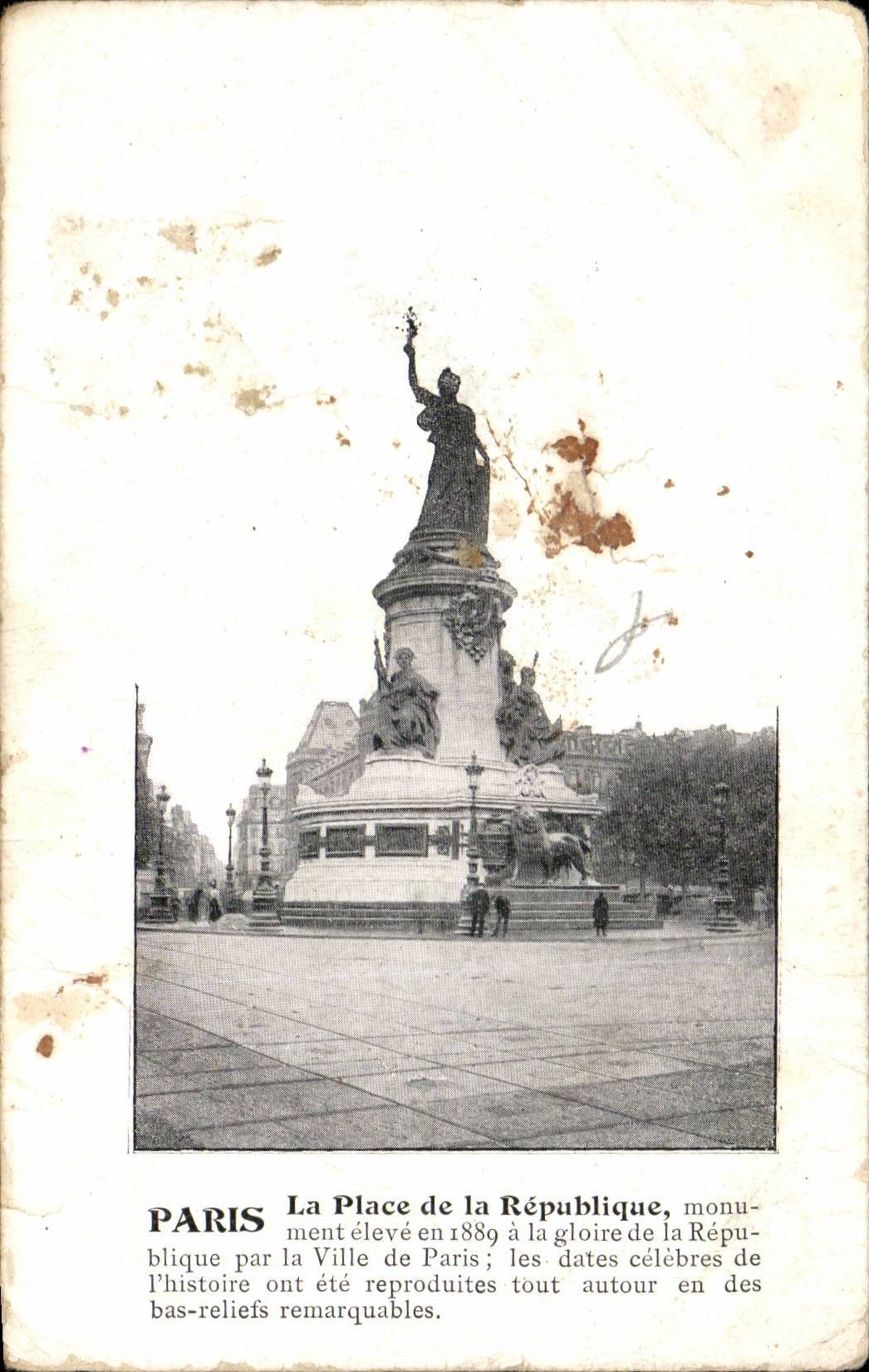 CPA Paris Place de la republique