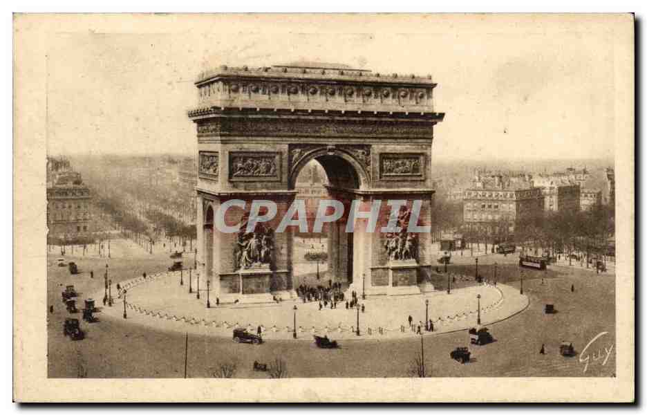 Paris CPA Arc de triomphe