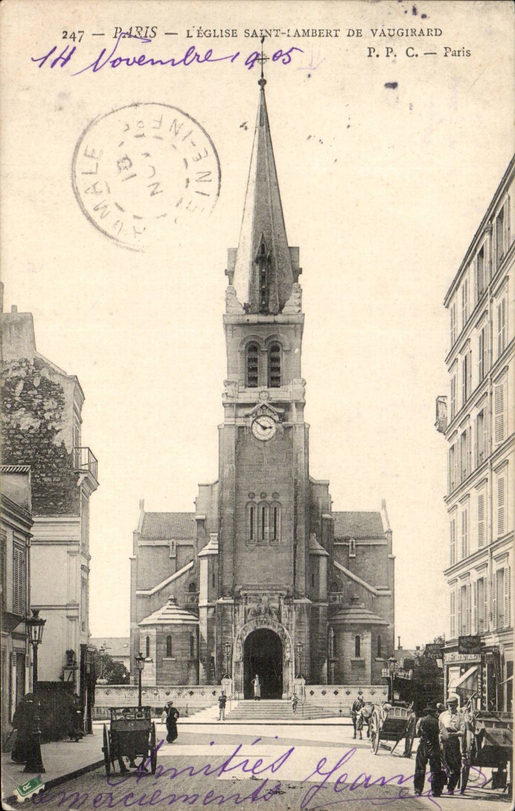 Paris — L'église Saint-Ambert de Vaugirard — P.P.C. Paris