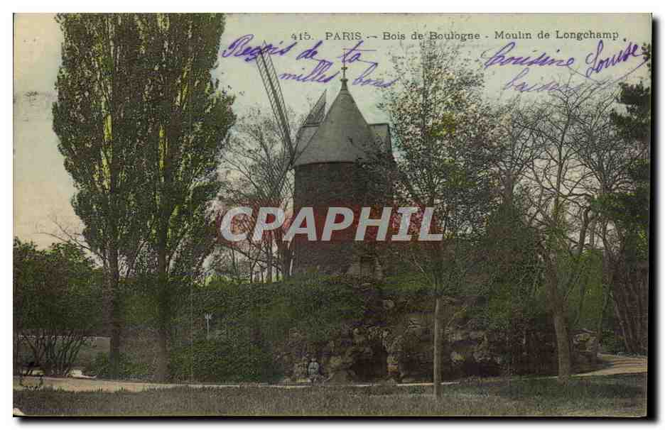 Paris CPA Bois de Boulogne Moulin de Longchamp