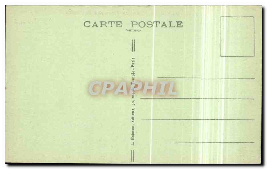 Paris CPA Arc de triomphe de l'etoile — Verso