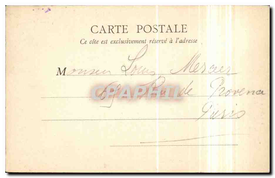 Paris CPA Place VEndome — Rückseite