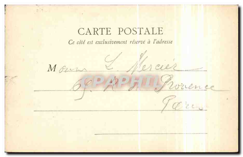 Paris CPA Abside de Notre Dame — Rückseite