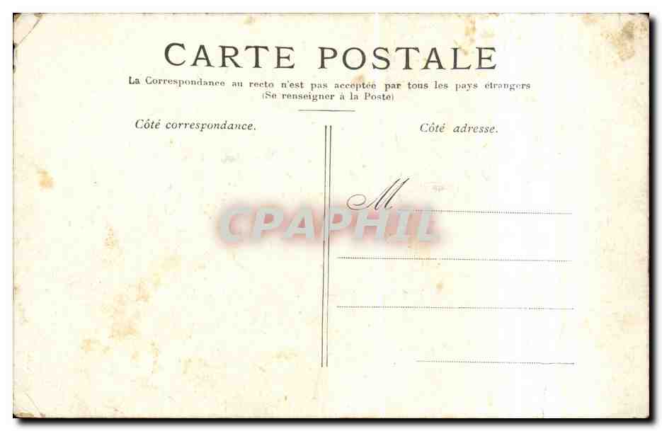 Paris CPA La Madeleine — Verso