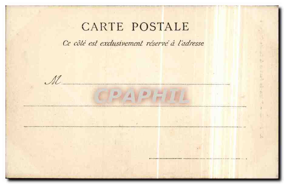 Paris CPA Palais de justice et la saint chapelle — Rückseite