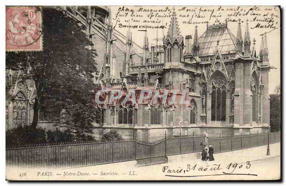 Paris CPA Notre Dame Sacristie