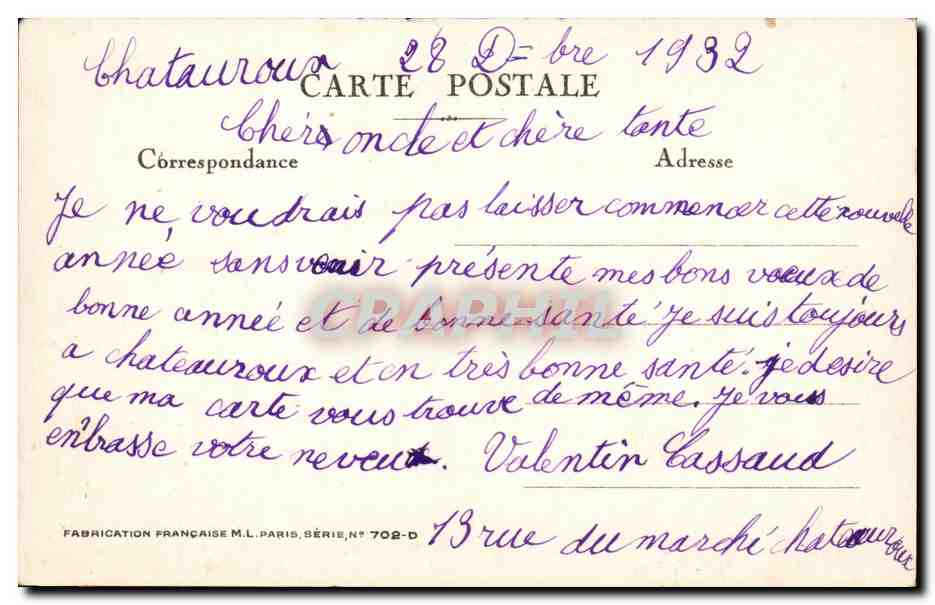 CPA Fantaisie Fleurs Bonne annee — Rückseite