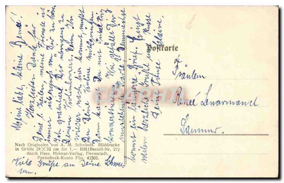 CPA Fantaisie Enfant — Rückseite