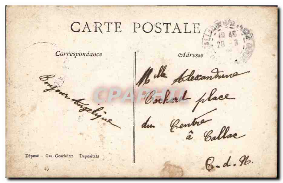 CPA Fantaisie Homme Petit souvenir Grande amitie — Verso