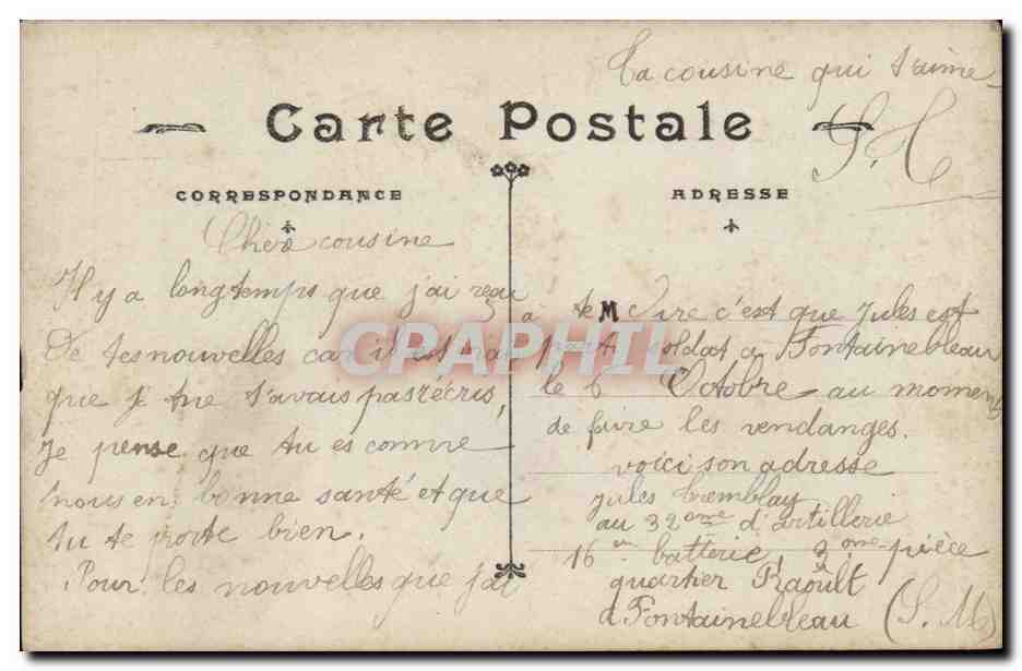 Je pense à vous — JAK Paris — n° 2011 — Rückseite